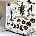 thumbnail image 2 of Tapestry Happy Halloween para pared, 150 x 130 cm, microtela de fibra, 2 of 2