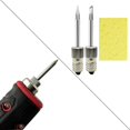 thumbnail image 2 of Qualitchoice Copper Soldering Iron Tips Kit Parts with Cleaning iron tip digital Sponge for E10 Interface Tip K, 2 of 9