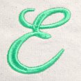 thumbnail image 3 of DALIX Women's Monogram Tote Hand Bag Personalized Open Top Mint Green Letter E, 3 of 8