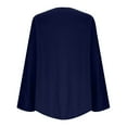 thumbnail image 4 of Dwralegc Women Linen Lightweight Cardigan Shrugs 3/4 Sleeve Casual Cardigan Kimono Shawls Wraps Shirts Summer Fall Loose Lightweight Outwear Navy M, 4 of 6