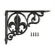 thumbnail image 5 of Soporte de estante decorativo para pared con tornillos de hierro resistente y resistente Estilo A, 5 of 8