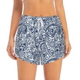 thumbnail image 2 of Balery Paisley4 Pantalones cortos deportivos para mujer con forro y dos bolsillos, elásticos, para entrenamiento, gimnasio, yoga-Medium, 2 of 7