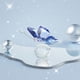thumbnail image 4 of Mariposa voladora de cristal Yuarrent con base de bola de cristal azul hecha a mano, 4 of 6