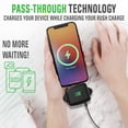 thumbnail image 2 of Rush Charge Universe 3 in 1 Portable Charger – 3300mah, 2.4A High-Speed Fast Charging Compatible with iPhone and Android Lightning, Type C, Micro-USB Charges 3 Devices at a Time Pre-Charged RC33, 2 of 7