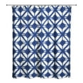 thumbnail image 2 of Creative Products Navy Watercolor Diamond 71x74 Shower Curtain, 2 of 2