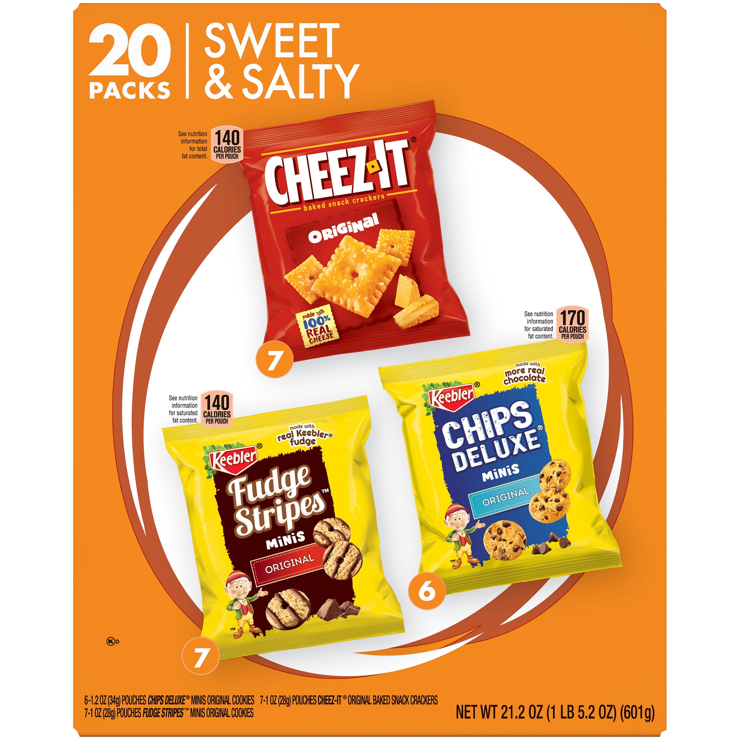 FERRARA SWEET & SALTY Keebler Fudge Stripes Minis Original, Keebler