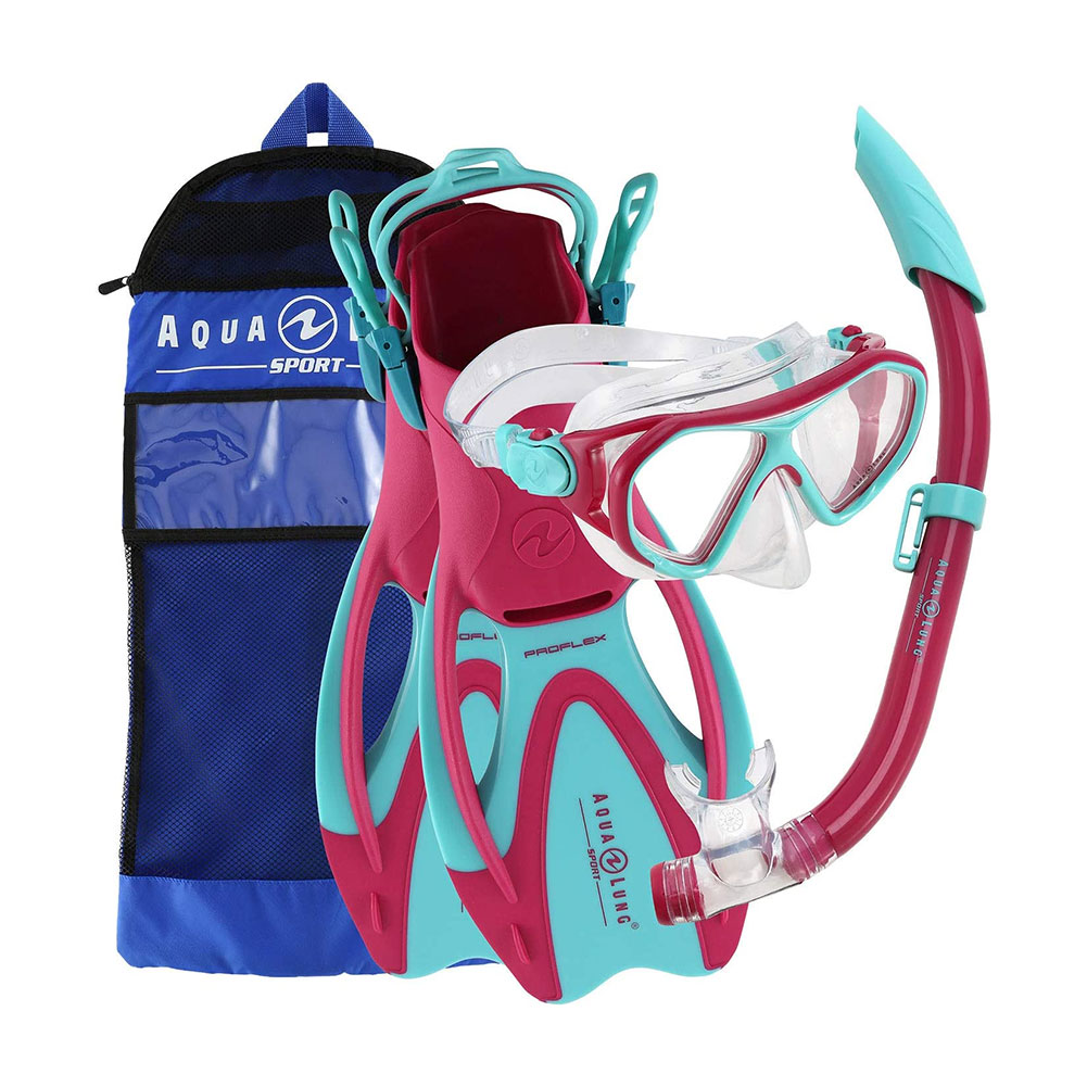 Scuba Goggles Aqualung Combo Mix Junior Yellow / Blue Scuba Diving Buy And  Sales In Snorkel Kids