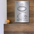 thumbnail image 5 of Luxe Metal Art 'Football Blueprint Patent White' Metal Wall Art, 12"x16", 5 of 7