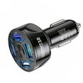 thumbnail image 3 of Destyer 4 Ports USB Car Charge 48W Quick 7A Mini Fast Charging For Mobile Phone Charger Adapter in Car with LED Light For Black 1Set, 3 of 6