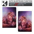 thumbnail image 4 of SaniMore for HD 10 & HD 10 Plus Tablet (11th Generation, 2021 Release) Case, PU Leather Wallet Flip Case Auto Wake/Sleep Card Slots Multiple Viewing Angles Full Wrap Protective Fashion Case, Lion, 4 of 7
