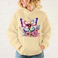thumbnail image 3 of Nueva sudadera con capucha de otoño e invierno con estampado de mariposas, sudadera con capucha de estilo hip hop para exteriores y calles para mujeres y hombres, 3 of 5