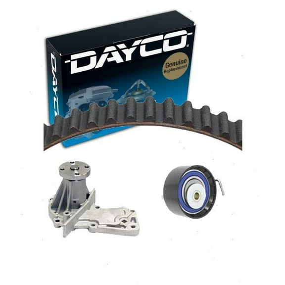 Dayco Timing Belt Kit w Water Pump compatible with Ford Fiesta 1.6L L4 2011-2018