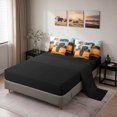 thumbnail image 4 of Erosebridal Elephant Twin Bedding, Savanna Day Bedding Comforter Set, Black Reversible 7 Pieces, 4 of 6