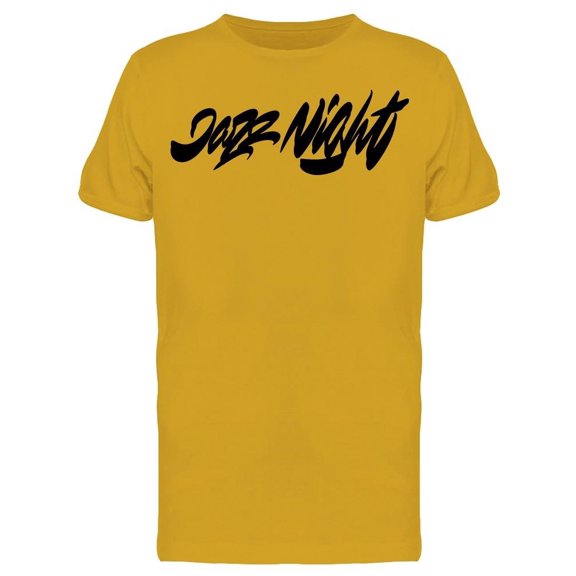 Jazz Night Font Tee Men's -Image by Shutterstock