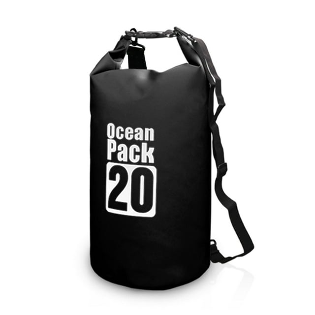 Sac à Dos Étanche Extérieur 10 L / 15 L / 20 L / 30 L, Sac d'Eau à Dessus Roulé pour Kayak, Rafting, Bateau, Randonnée en Rivière