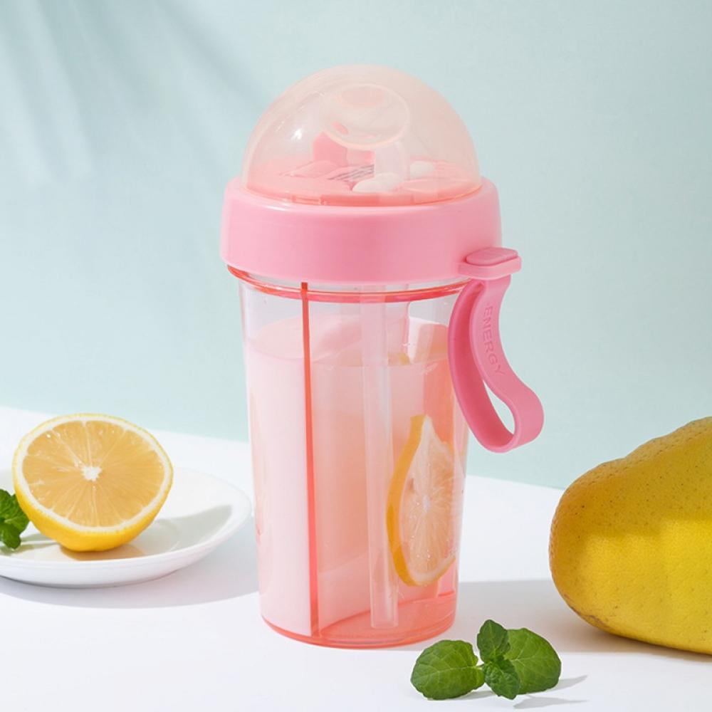 Water bottle with Bag Portable BPA Free Fashion Girls Fruit Lemon Juice Drinking