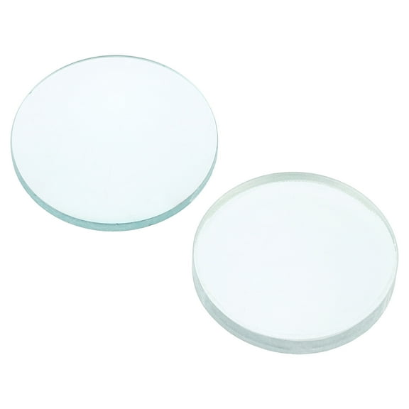 Uxcell 5cm Focal Length 30mm Double Convex and 7.5cm Focal Length 30mm Double Concave Lens, 2 Pack Glass Optically Lens