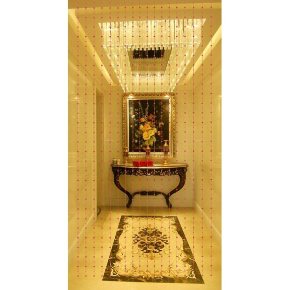 Beautiful Home Decor Acrylic Beaded Curtain - Red Balls