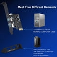 thumbnail image 2 of USB PCIE Card 18W Power Delivery, PCI Express 3 Port (Type C, 2 X Type A) PCIe USB 3.0 Fast Charging Card Expansion Card, 2 of 5