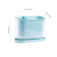 thumbnail image 2 of 3-compartment Cutlery Holder with Drain Tray Detachable Utensils Drying Organizer Dining Flatware Holder for Home Kitchen Restaurant, 2 of 9