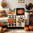 thumbnail image 4 of ShengapQ Cute Fall Blanket, Cozy Flannel Nap Blanket, Lightweight Heat Retaining Throw Blanket for Home Decor, Perfect for Autumn and Thanksgiving, Soft and Portable Blanket, 39×28in, 4 of 6