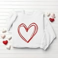 thumbnail image 4 of hotojiny Women's Valentine's Day Sweatshirts Fashion Long Sleeve Crewneck Pullover Casual Cute Heart Print Loose Tops, 4 of 5