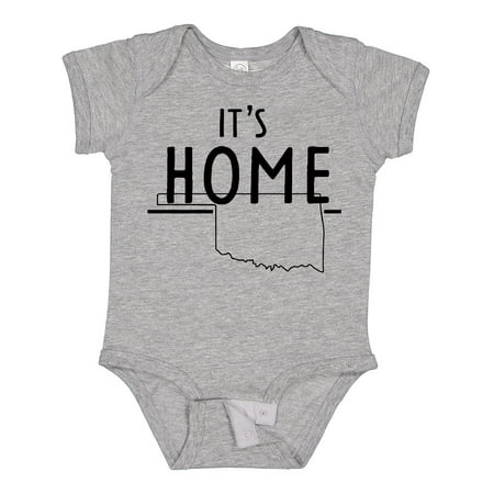 

Inktastic It s Home- State of Oklahoma outline Boys or Girls Baby Bodysuit