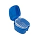 thumbnail image 1 of Jumpingount Estuche de dentadura ABS, reemplazo portátil lavable, Color sólido, baño, inodoro, caja de almacenamiento de falsos de cuidado de los oídos Azul oscuro, 1 of 6