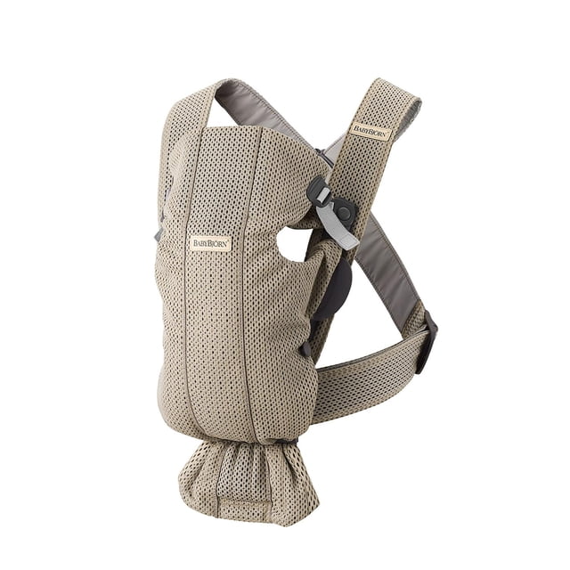 Portabebés BABYBJÖRN Malla 3D Greige Pequeño
