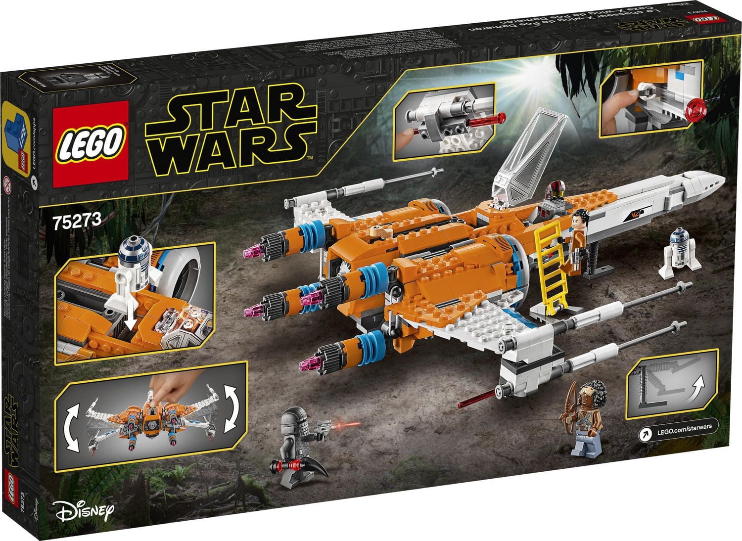 LEGO Star Wars Le chasseur X-wing de Poe Dameron 75273 Ensemble de construction (761 pièces)
