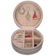 thumbnail image 3 of Joyero PU portátil joyería anillo pendientes colgante collar caja de almacenamiento organizadorChampaign oro, 3 of 11