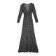 thumbnail image 4 of Puntoco Vestido De Mujer Con Encaje Y Pestañas, Manga Corta, Cuello Redondo, Negro, Xxl,Regalos Para Mujer Joven, 4 of 5