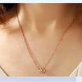 thumbnail image 4 of Stainless Steel Rose Flower Style Charm Pendant Wedding Party Collar Necklace, 4 of 4
