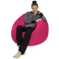 thumbnail image 6 of Sofa Sack Bean Bag Chair, Memory Foam Lounger with Microsuede Cover, Kids, 3 ft, Magenta, 6 of 9