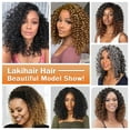 thumbnail image 6 of Lakihair 8inch Passion Twist Crochet Hair for Black Women 3PCS Curly Braiding Hair Crochet Braids (Grey), 6 of 6