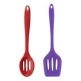thumbnail image 1 of Utensilios de cocina de silicona, 2 espátulas para utensilios para hornear, resistentes al calor, antiadherentes y aptos para lavavajillas, 1 of 5
