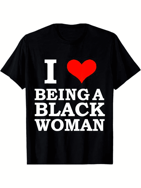 Black Pride 'I Love Being a Black Woman' T-Shirt - 100% Cotton, Vintage Style, Perfect Gift for Men & Women, Sizes S-XXXL