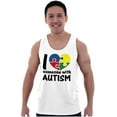 thumbnail image 5 of I Love Someone with Autism Puzzle Tank Top T Shirts Men Women Brisco Brands L, 5 of 6