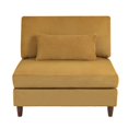 thumbnail image 5 of Jerry Corduroy Accent Chair with Ottoman Modular Couch Sectional Sofa Armless - Orange/Armless Chair, 5 of 5