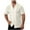 White, variant on Mens Short Sleeve Button Down Shirts Casual Hollow Out Summer Beach Shirt