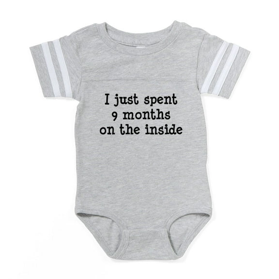 CafePress - 2 Inside7x7 - Cute Infant Baby Football Bodysuit