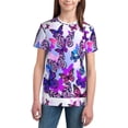 thumbnail image 3 of Wukai Flying Butterflies Youth Unisex Short Sleeve T-Shirt for Boys, Girls, Teens, and Kids-X-Large, 3 of 7