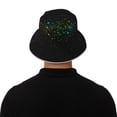 thumbnail image 5 of Xecao Night Rainbow Sparkles Print Men and Women Night Reflective Hat Runner Cap Visor Bucket Hat Boonie Cap, 5 of 6