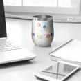 thumbnail image 3 of Modern 12oz Stainless Steel Insulated Wine Tumbler with Lid and Straw – Double Wall Vacuum Mug for Hot & Cold Drinks, 304 Steel Interior, Sweat-Free Design, 3 of 5