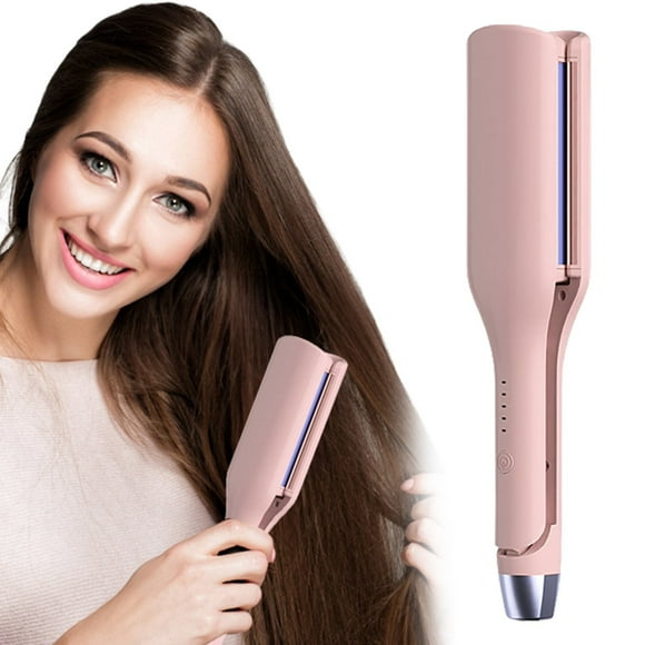 Awwp Curling Iron Big Sale! Pretty Curly Hair Products, French Water Ripple Big Wave Plywood Curling Iron Pink European Standard Hair Curlers Heatless Curls Hair Clipper a Barber Pink Hair Clippers