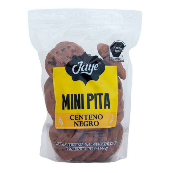 Pan pita Jaye mini de centeno negro 500 g
