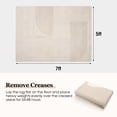 thumbnail image 6 of ZRSDIXK 5'x7' Area Rugs for Living Room, Arch Pattern Low Pile Textured Rugs Carpets, Washable Modern Rug for Living Room Bedroom Dining Room, Beige, 6 of 11