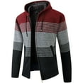 thumbnail image 2 of Sudadera con capucha para hombre, jersey, sudadera de punto, cárdigan, jersey con capucha de invierno para ocio, chaqueta de punto, interior de forro polar, chaqueta con capucha para hombre, 2 of 6