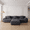 Dark Gray, variant on 113" Corduroy Oversized Sofa Couch, Sofas For Living Room with Deep Seat, Oversized Modular Sofa with Non-Slip Base for Indoor Leisure Space, Green