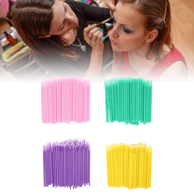 Micro Aplicador de Maquillaje, Varitas de 400 Piezas Expresivas de Sombra de Ojos Algodón Inofensivo Aplicador de MaquillaJe Flexible para El Delineador de Ojos Modificar PARA